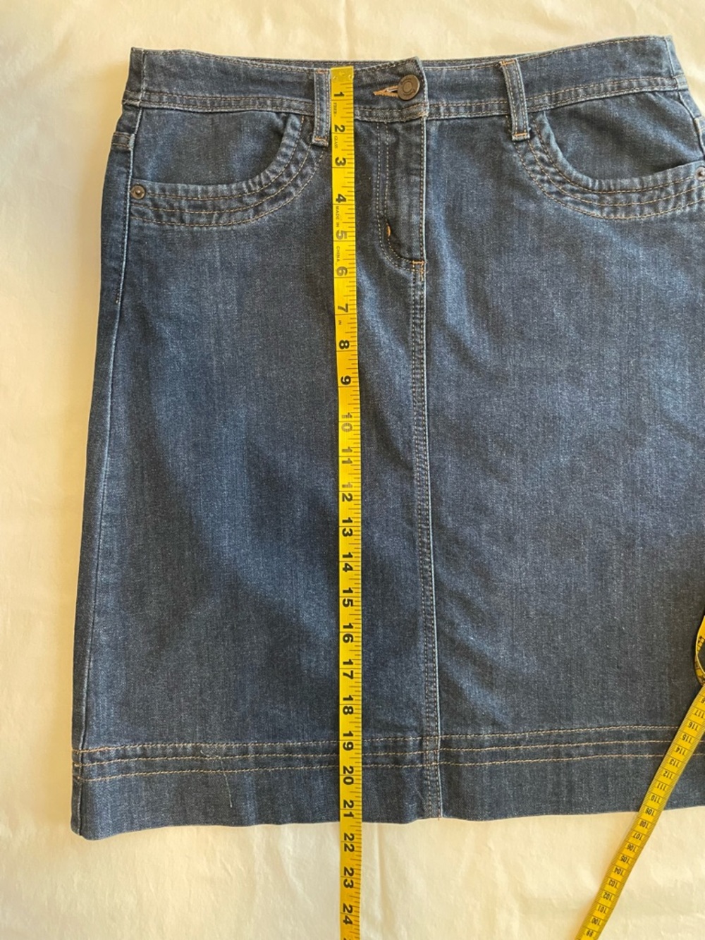 Boden Classic Dark Blue Denim Skirt - Women - Picture 6 of 7